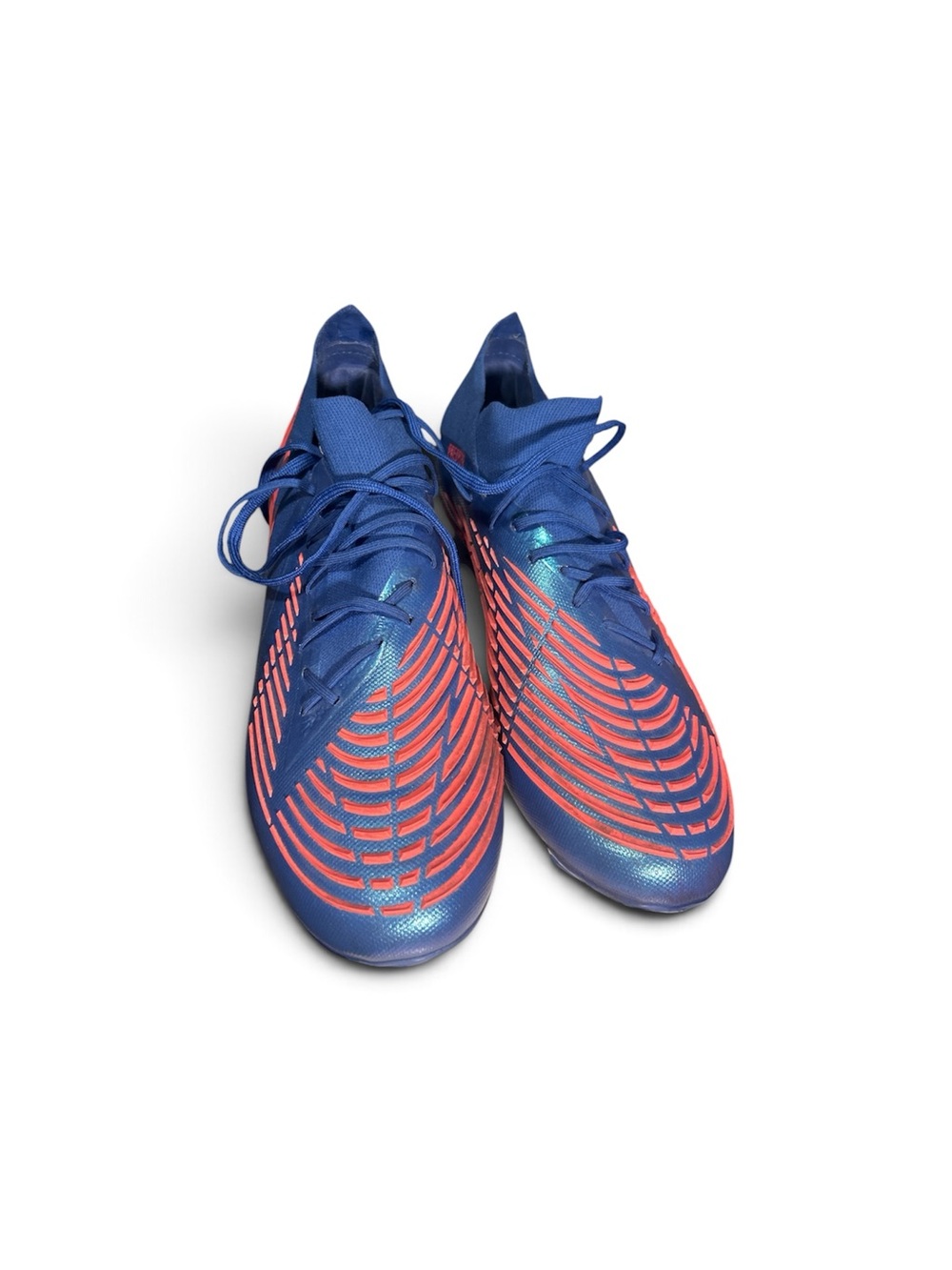Adidas Predator Edge.1 Low FG Hi-Res Blue Turbo Soccer Cleats Men 10.5